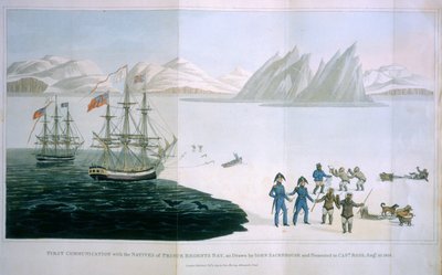 First Communication with the Natives of Prince Regents Bay, 10 August 1818, published by John Murray, London by John Sackhouse